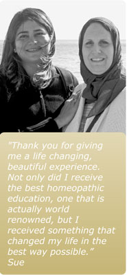 Thank you for giving me a life changing, beautiful experience. Not only did I receive the best homeopathic education, one that is actually world-renowned, but I received something that changed my life in the best way possible.
