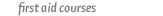 First Aid Courses
